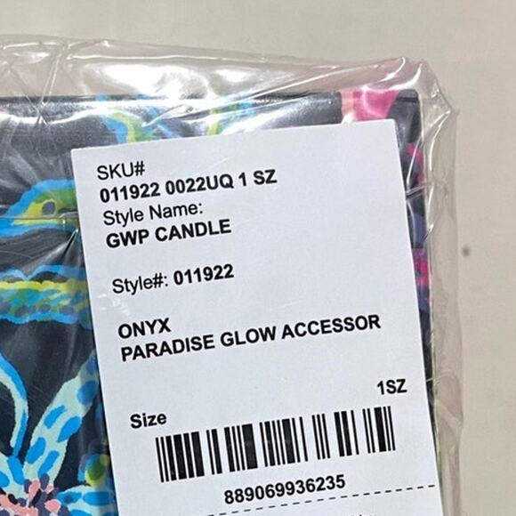 NEW Lilly Pulitzer Printed Scented Candle Onyx Paradise Glow accessor 8 oz - Picture 4 of 6